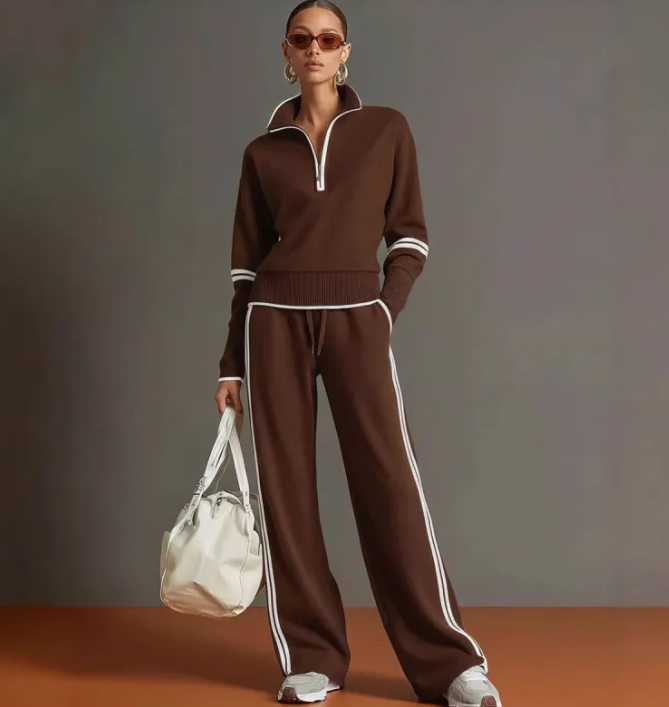LUNA™ | Ensemble sporty chic rétro 2 pièces