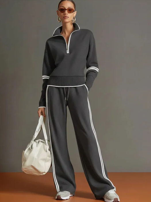 LUNA™ | Ensemble sporty chic rétro 2 pièces