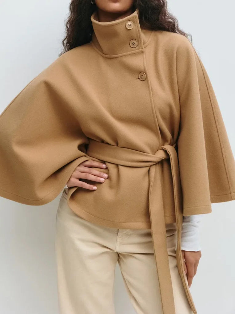 Manteau Amirah À Col Montant