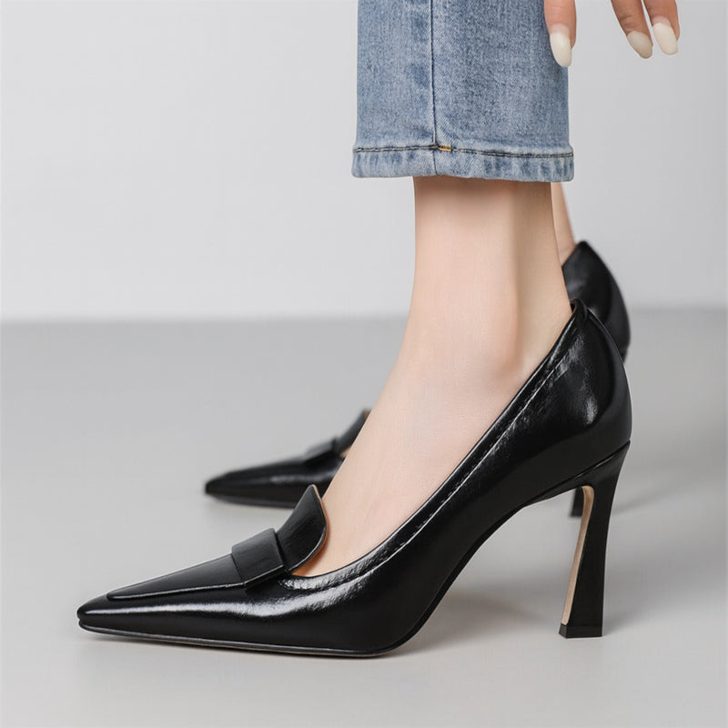 Talons Aiguilles En Cuir