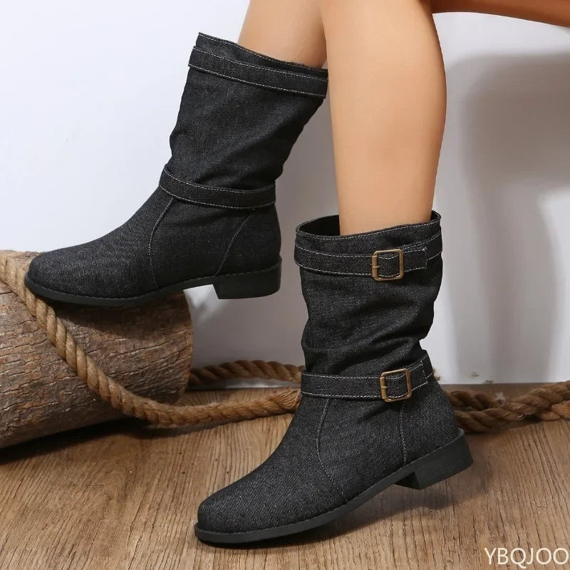 Bottines Rodeo En Denim