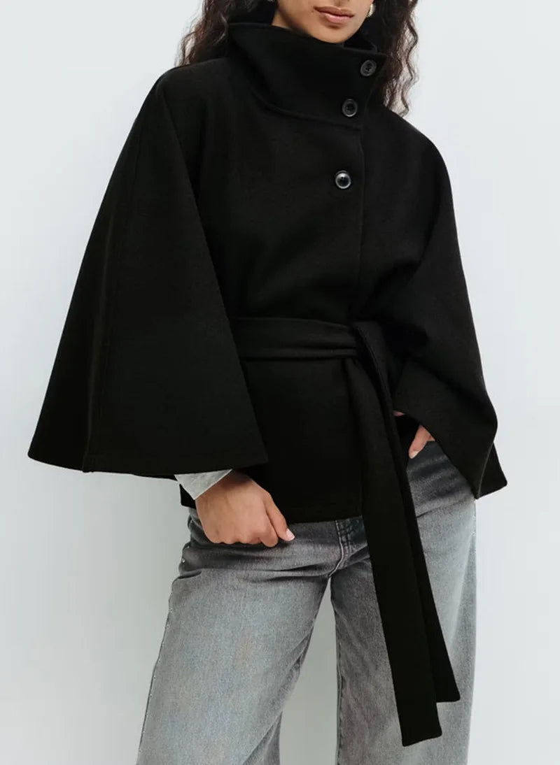 Manteau Amirah À Col Montant