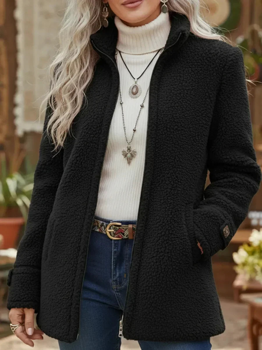 Veste Adina Mi-Longue Avec Fermeture Éclair