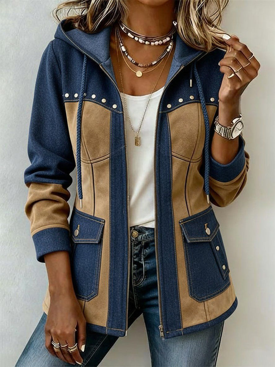 Veste À Capuche Fidji En Patchwork