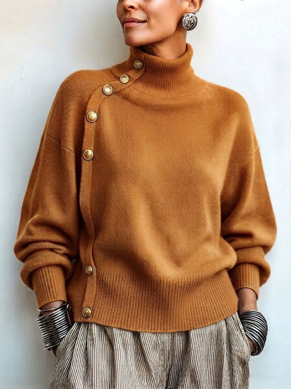 Pull Lima À Col Roulé Asymétrique