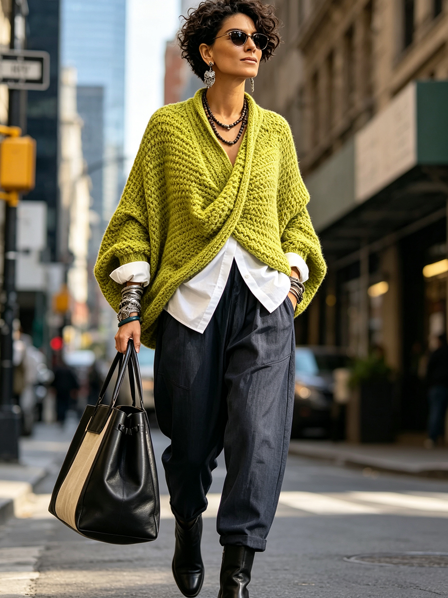 Pull Mariska Aux Manches Chauve-Souris Amples