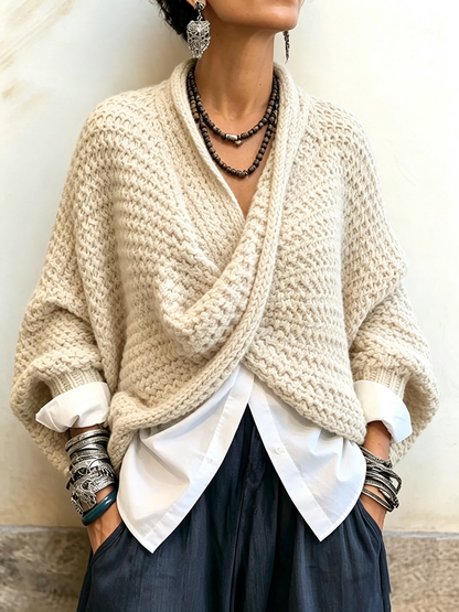 Pull Mariska Aux Manches Chauve-Souris Amples