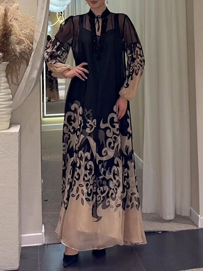 Ensemble Robe 2 Pièces En Mousseline